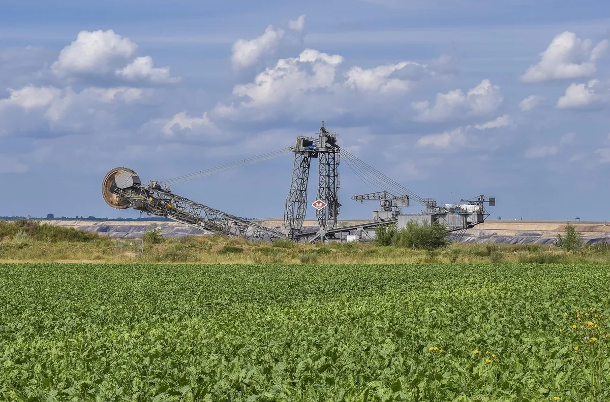 landscape, open pit mining, mining, minecraft, pit, mineral, industry, environment, production, rock, nature, brown coal, raw material, degradation, overburden,