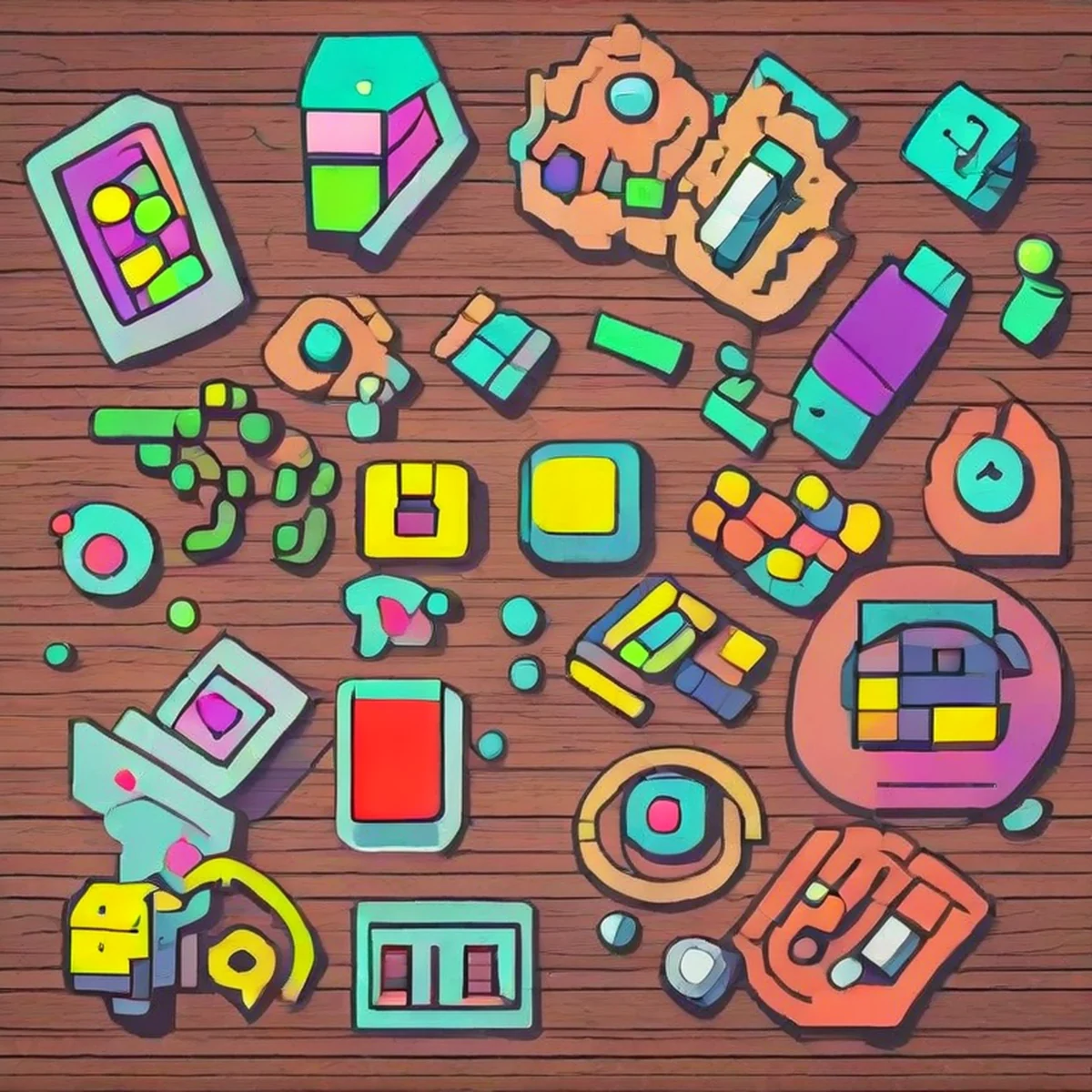 concept art e icone di giochi indie